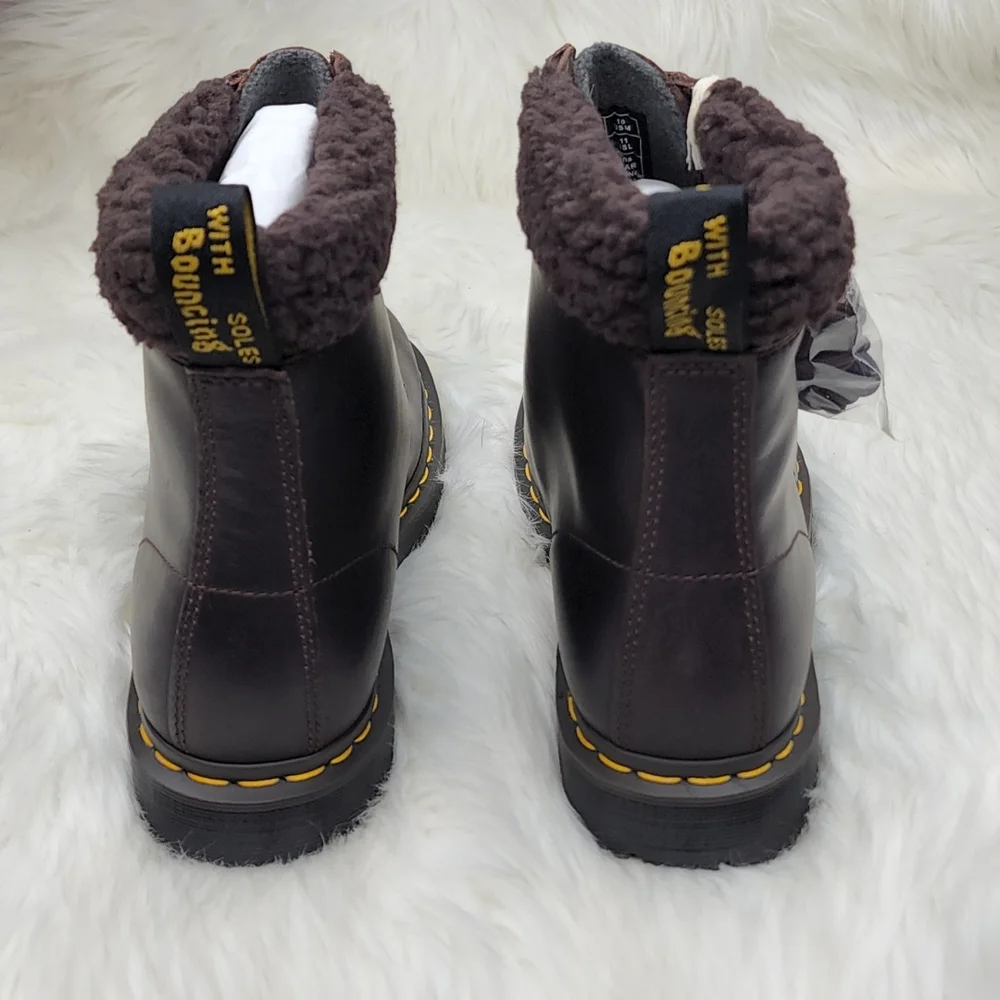 Dr. Martens 1460 Collar Leather Waterproof Boots New In Box